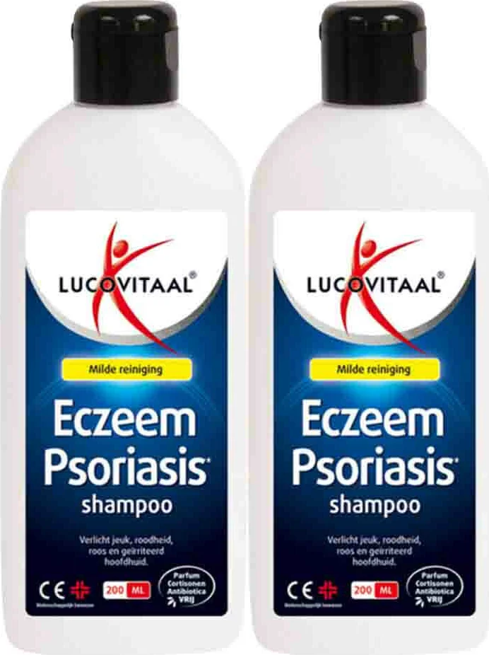 2x Lucovitaal Eczeem Psoriasis shampoo 200 ml