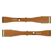 WHOOP MG LeatherLuxe Tapered Band Bruin/Goud S/M
