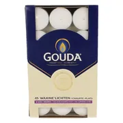 Gouda Waxinelichten 6 Uur Wit 45st