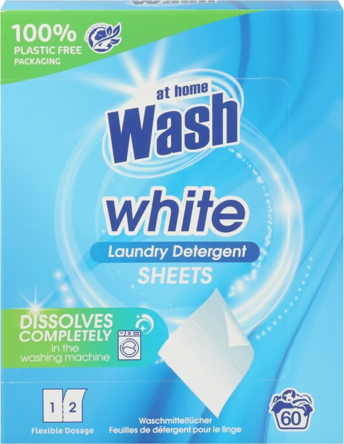 At Home Wasmachine Doekjes Witte Was 30 stuks