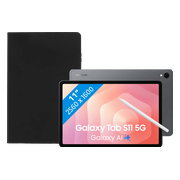 Samsung Galaxy Tab S11 11 inch 128GB Wifi en 5G Grijs + Book Case Zwart