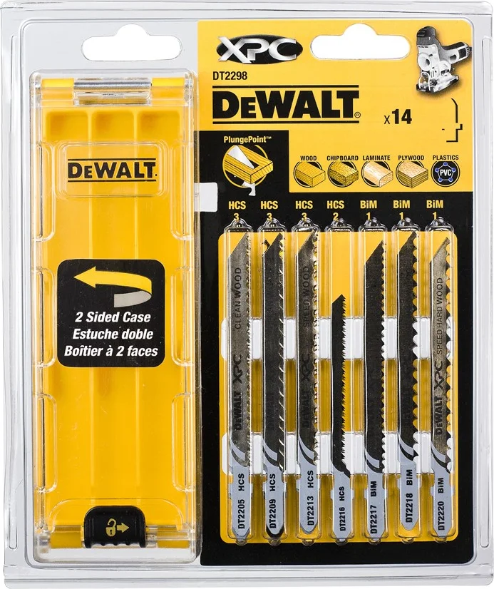 DeWALT DT2298 Decoupeerzaagbladenset hout 14-delige