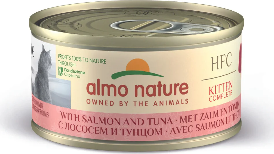 Almo Nature HFC Complete Kattenvoer Nat Kitten Zalm & Tonijn 70 gr