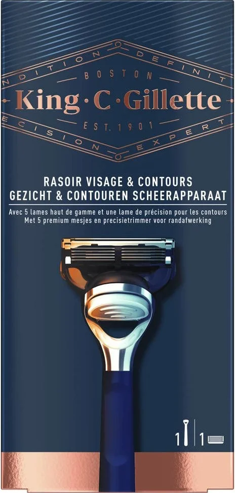 King C. Gillette Gezicht en Contouren Scheersysteem Voor Heren