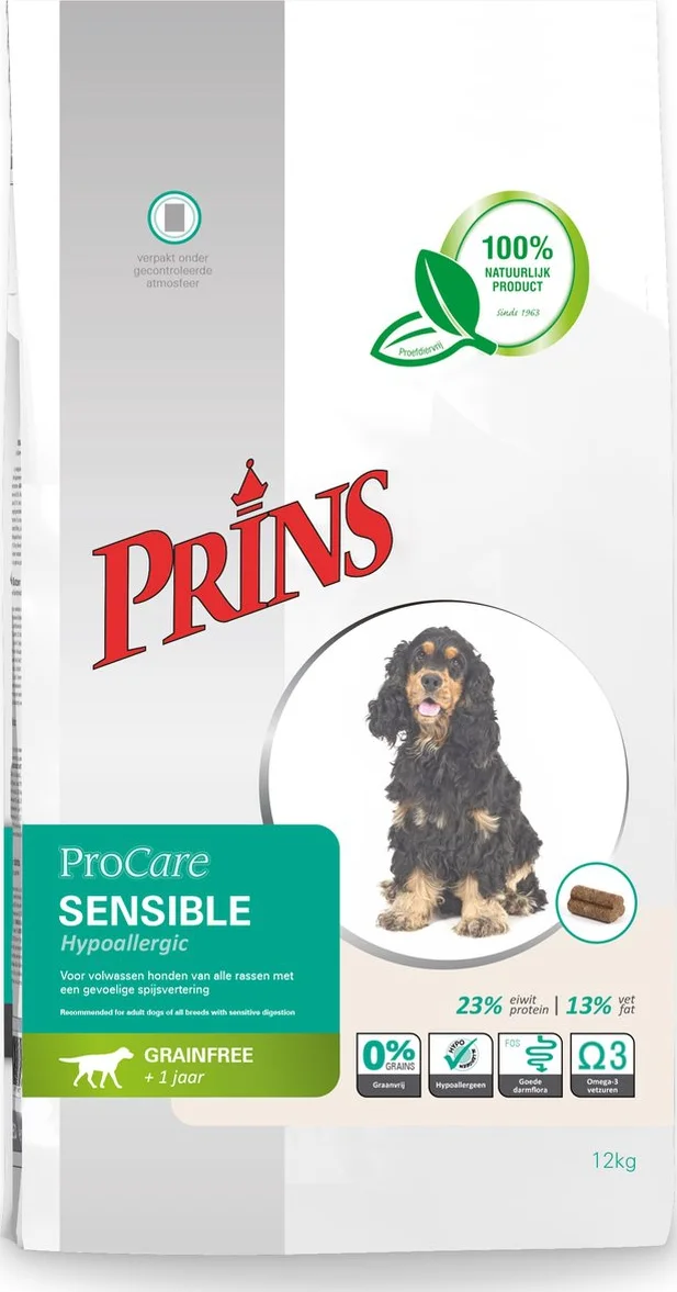 Prins ProCare Graanvrij Sensible Hypoallergic Hondenvoer 12 kg