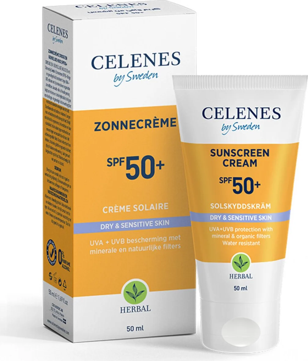 Celenes Zonnecrème Sensitive SPF50+ 50ML