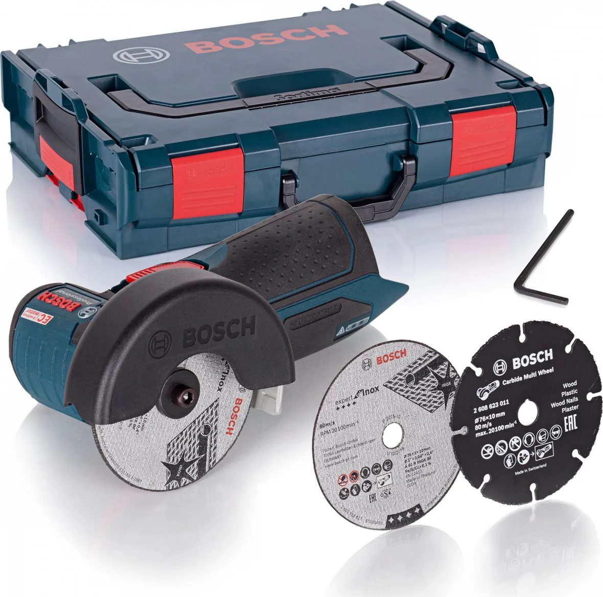 Bosch Professional GWS 12V-76 Accu slijper 76mm 12V Basic Body in L-Boxx - 06019F2003