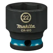 Makita E-16031 Impact Black Krachtdop 3/8" kort | 22 mm