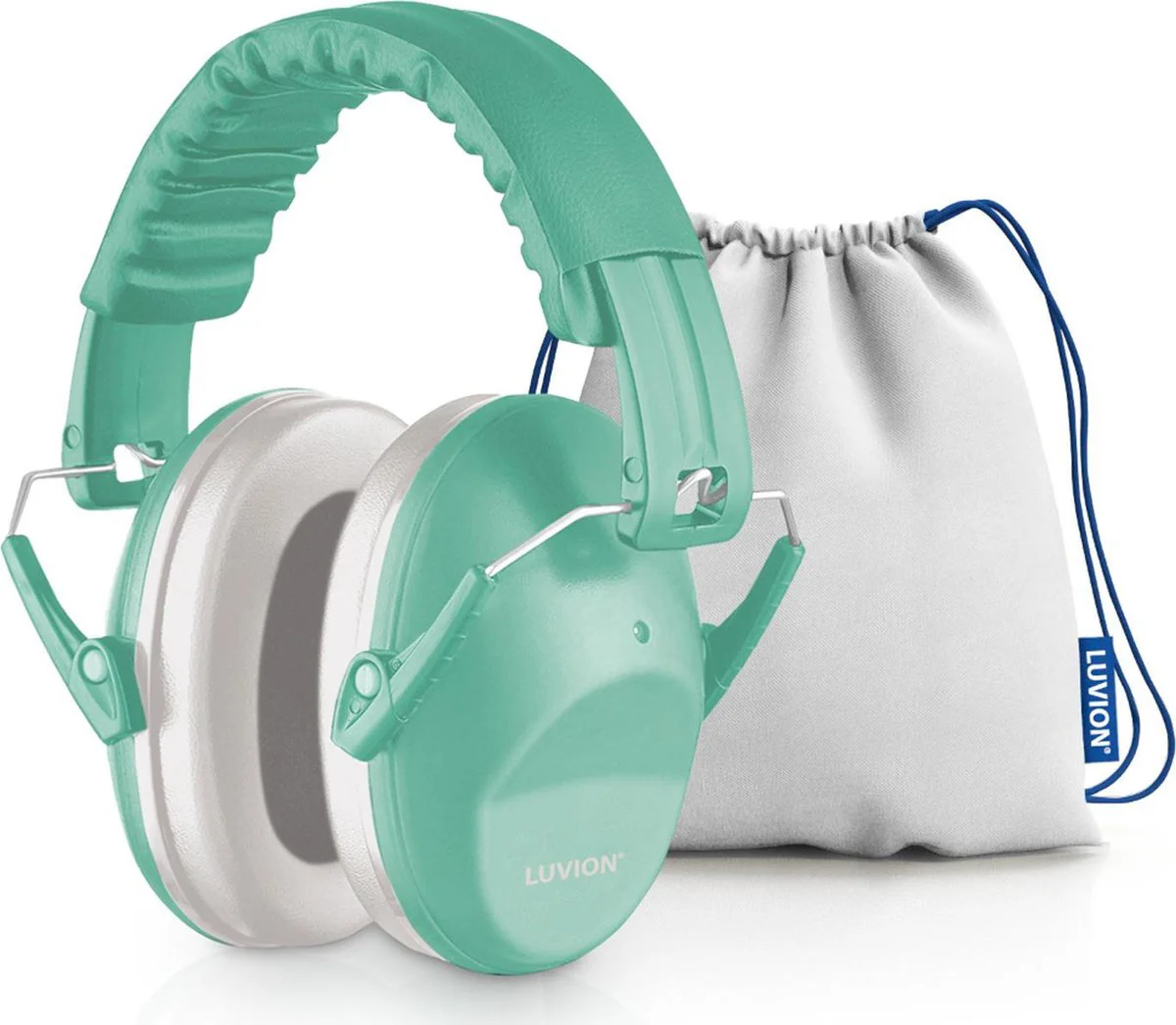 LUVION® Gehoorbeschermer - Premium gehoorbescherming voor kinderen - peuter en kind – Misty Mint