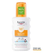 2x Eucerin Sun Sensitive Protect Kids Sun Spray SPF 50+ 200 ml