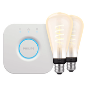 Philips Hue Filament White Ambiance Edison XL 2-Pack + Bridge
