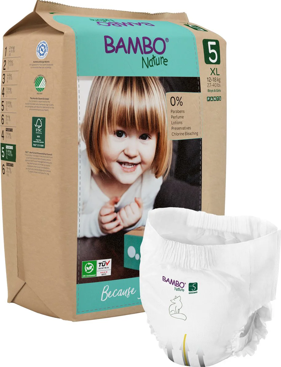 Bambo Nature Luierbroekjes Maat 5 XL 19ST
