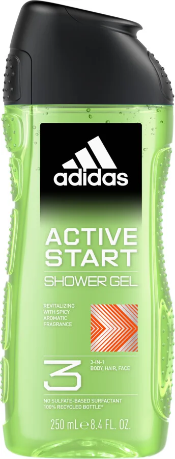 12x Adidas Shower Gel Active Start 250 ml