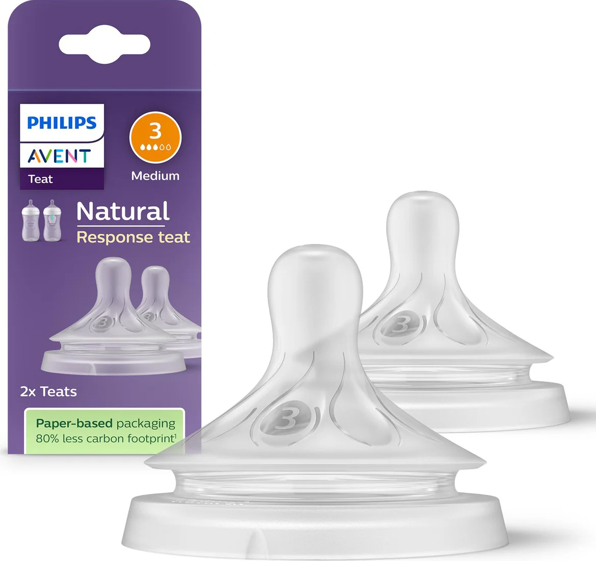 Philips Avent Flesspeen Natural Response Flow 3 2 stuks