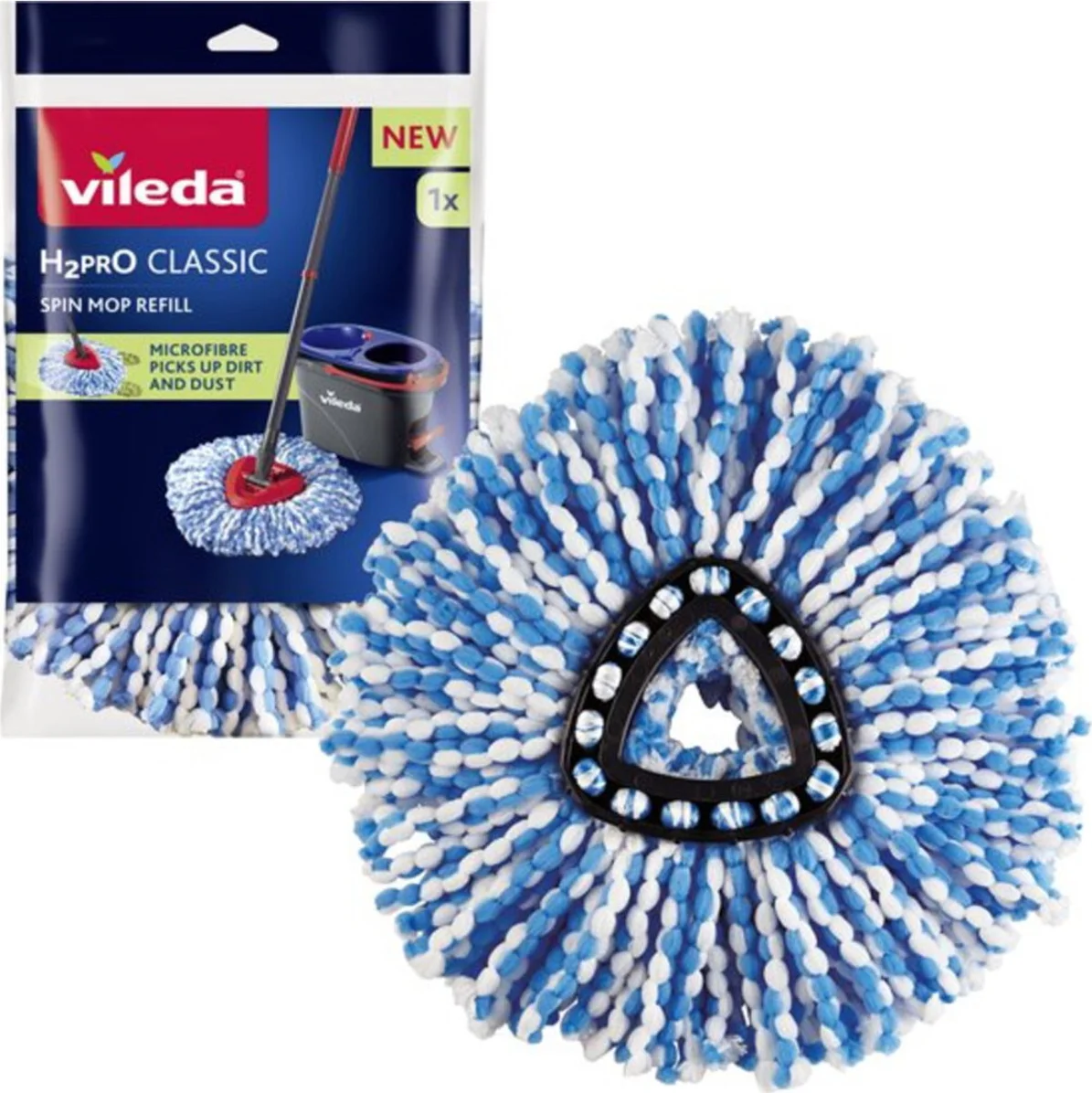 6x Vileda H2Pro Spin Mop Vervanging