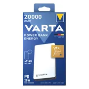 2x Varta Power Bank Energy 20000 mAh Box 1 stuk