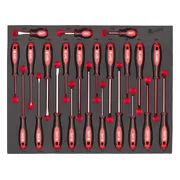 Milwaukee TOOLGUARD™ Foam inlay Tri-Lobe schroevendraaierset 23-delig - 4932479830