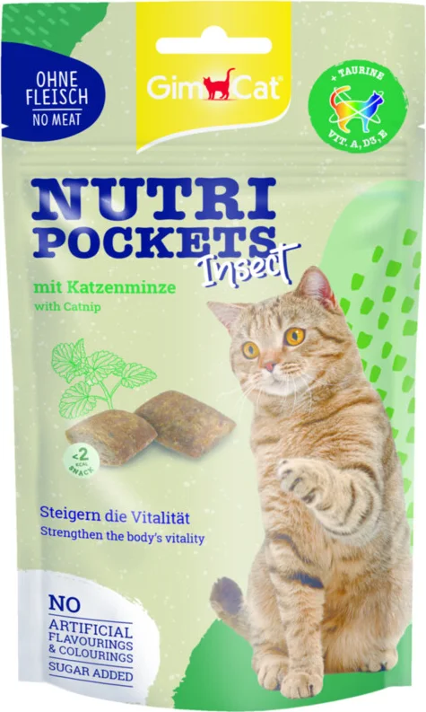 GimCat Nutri Pockets Insect & Catnip 60 gr