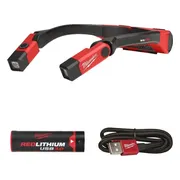 Milwaukee L4 NL400-301 Neklamp 400 lumen REDLITHIUM™ 3.0Ah USB batterij - 4933479898