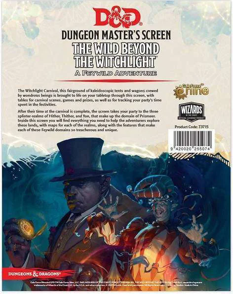 D&D 5.0 Dungeon Master's Screen Wild Beyond the Witchlight