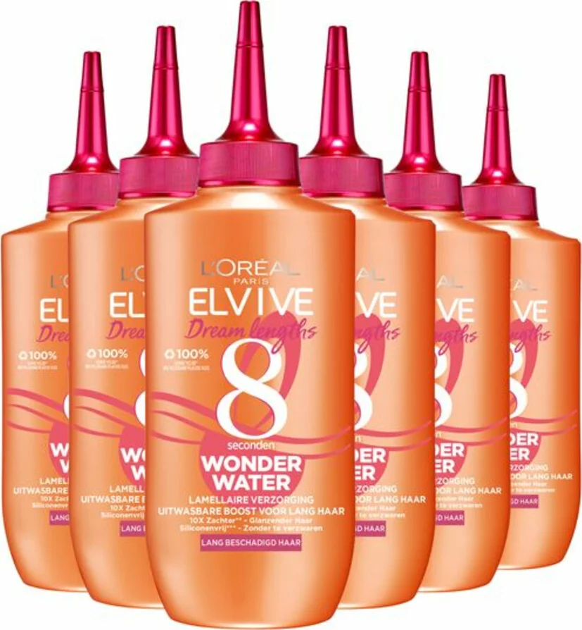 6x L'Oréal Elvive Dream Lengths Wonder Water 200 ml