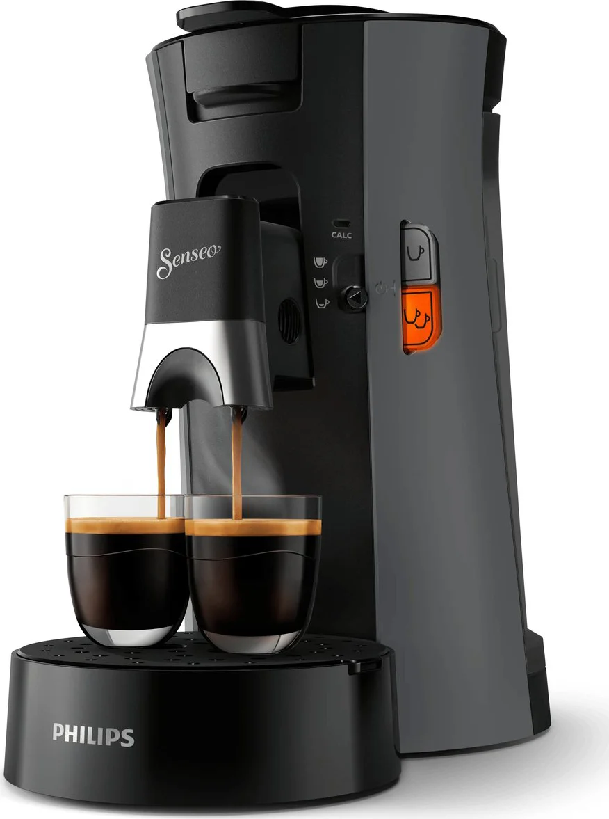 PHILIPS Senseo Select Koffiepadmachine CSA230 (Grijs/zwart)