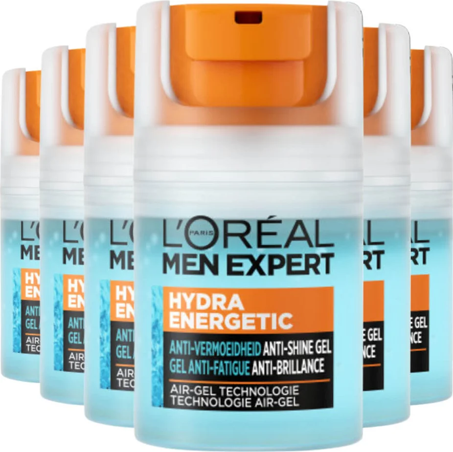 6x L'Oréal Men Expert Hydra Energetic Quenching Gel Matte Refreshing 50 ml