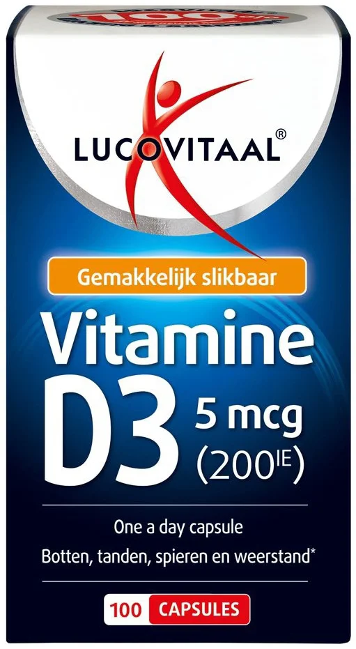 Lucovitaal Vitamine D3 5 mcg 100 capsules
