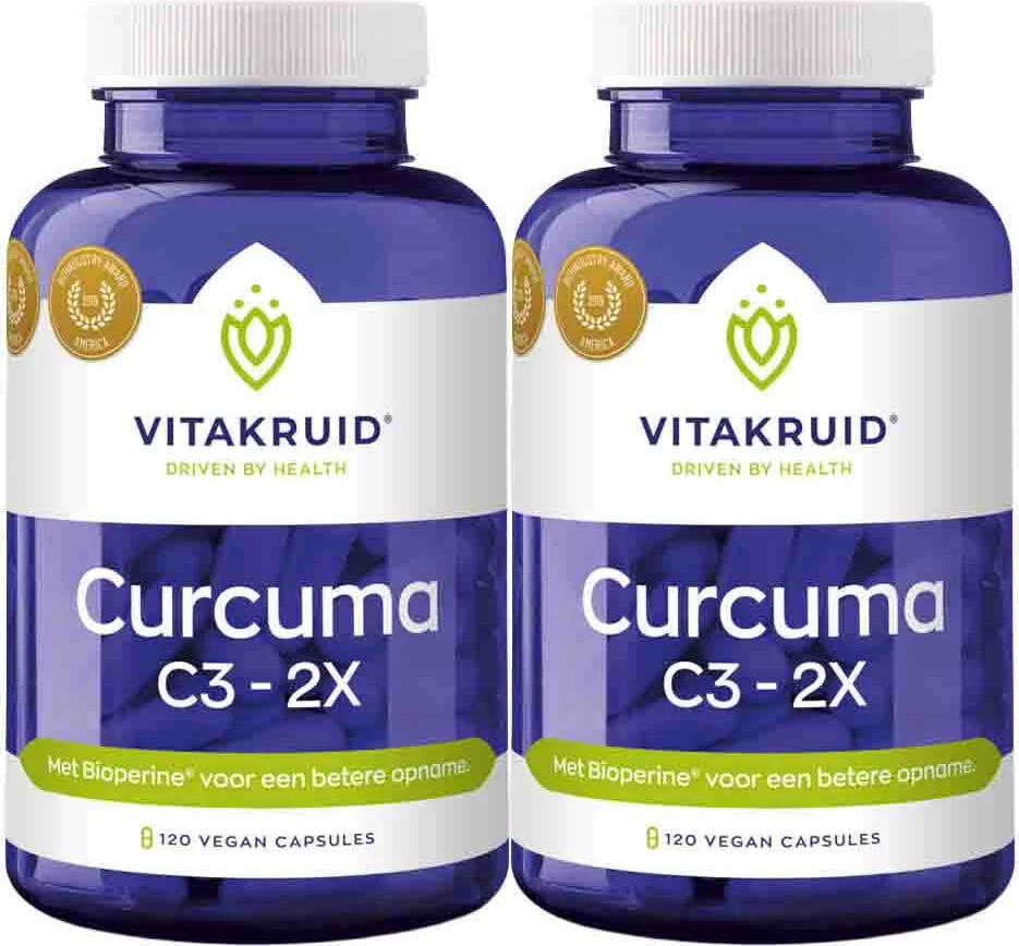 2x Vitakruid Curcuma C3-2X 120 vegancapsules