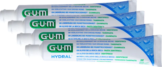 4x GUM Hydral Tandpasta 75 ml