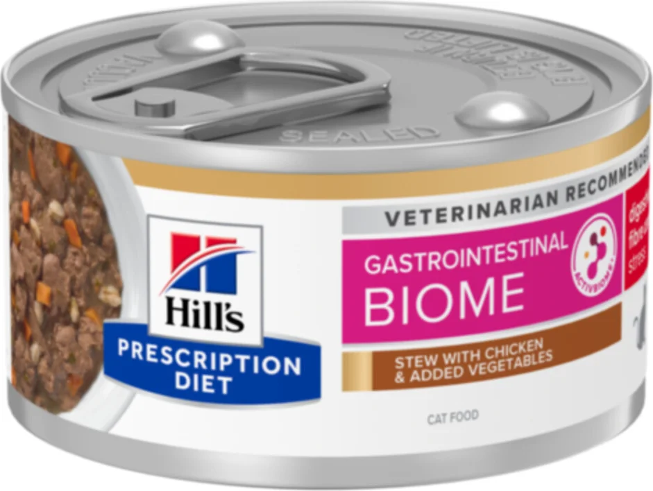 Hill's Prescription Diet Gastrointestinal Biome Stress Stoofpotje Kattenvoer Nat Kip & Groenten 82 gr