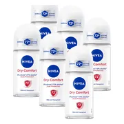6x NIVEA Deodorant Roller Dry Comfort 50 ml