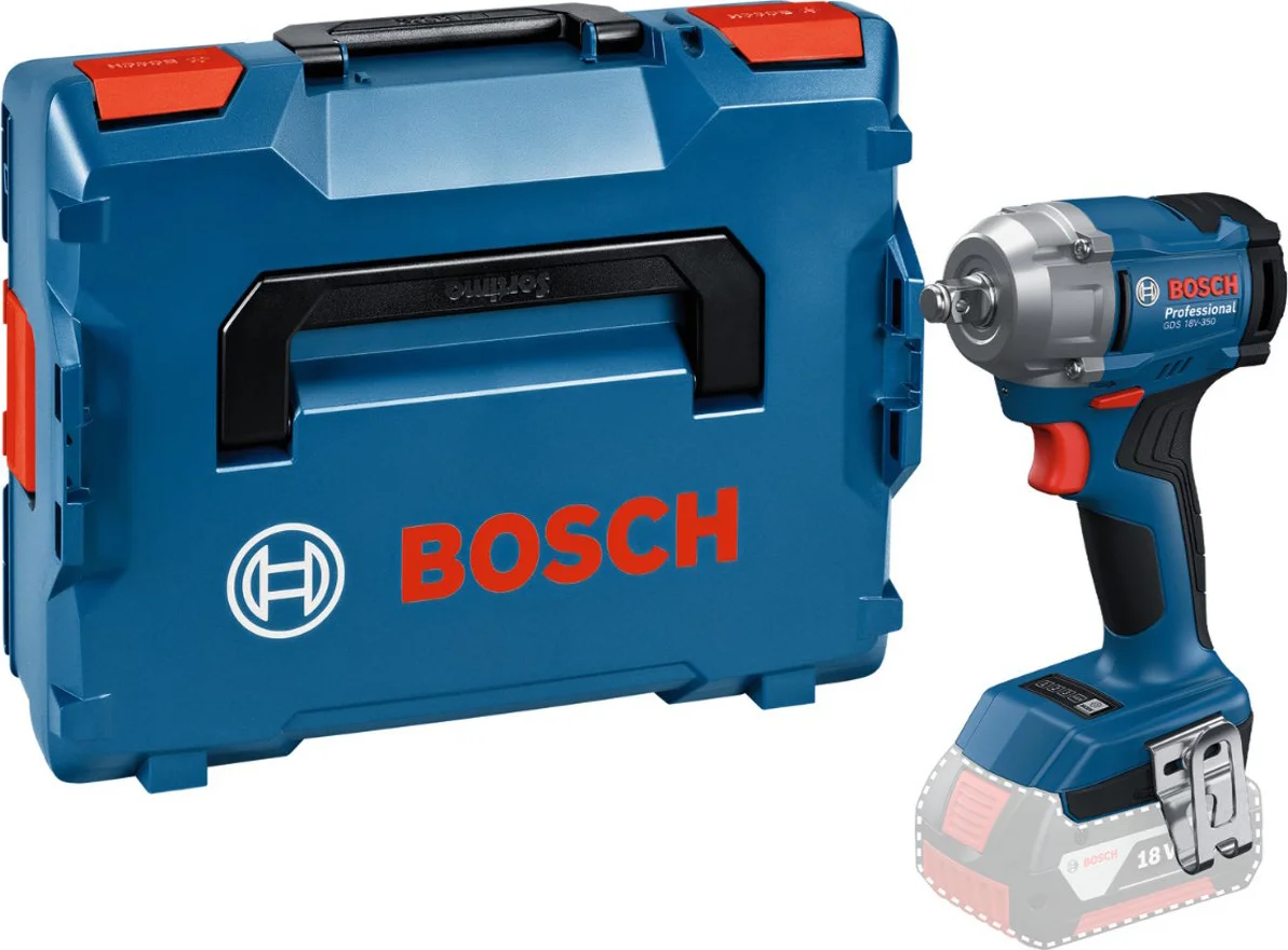Bosch Professional GDS 18V-350 Accu slagmoersleutel 350Nm 1/2" frictiering 18V Basic Body - 06019M5000