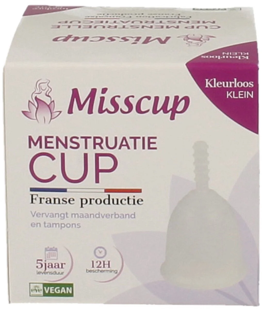 Misscup Menstruatie Cup Klein Kleurloos