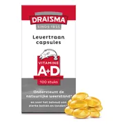 Draisma Vitamine A + D Levertraancapsules 100CP