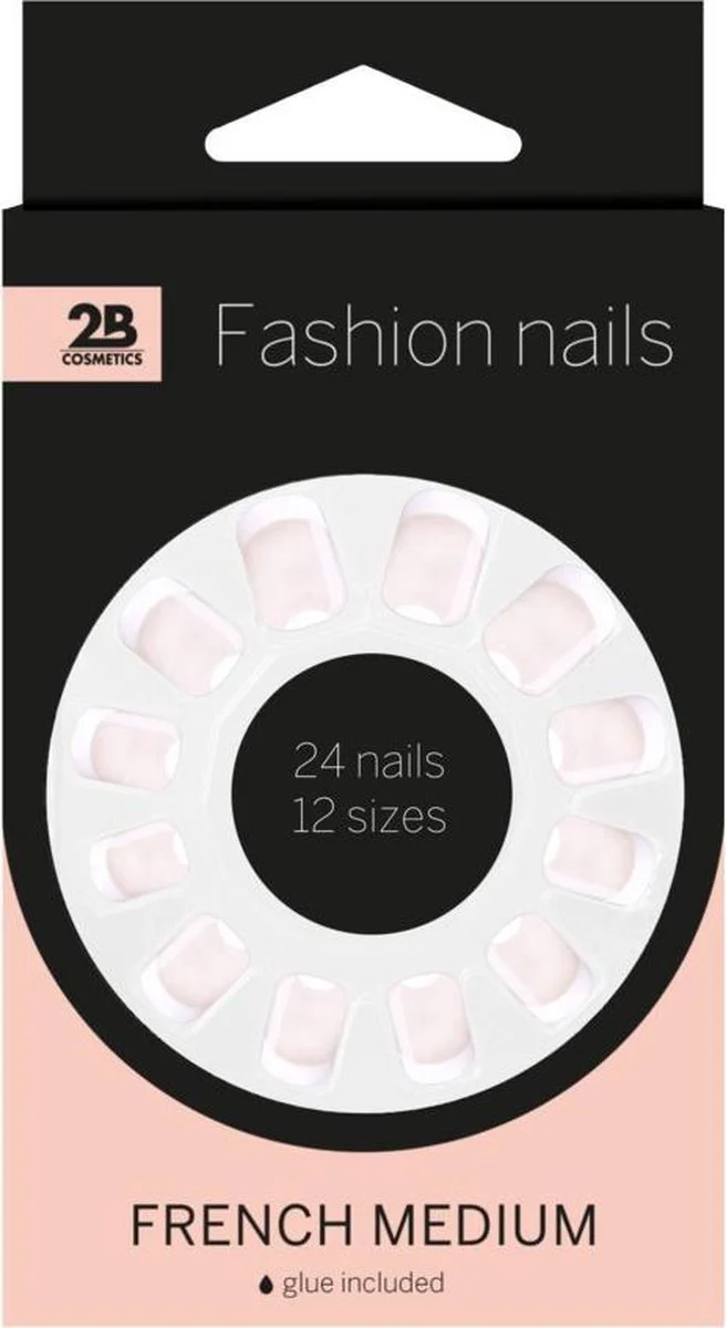 2B Nails French Medium 24ST