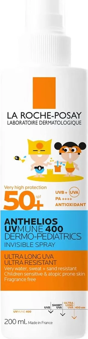 La Roche-Posay Anthelios Kind Zonnebrandspray UVMUNE SPF50+ 200ML