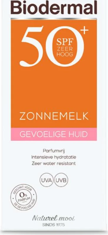 3x Biodermal Gevoelige Huid Zonnemelk SPF 50+ 200 ml