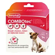 Beaphar Combotec Anti Teken- en Vlooiendruppels Hond 2-10 kg 2 pipetten