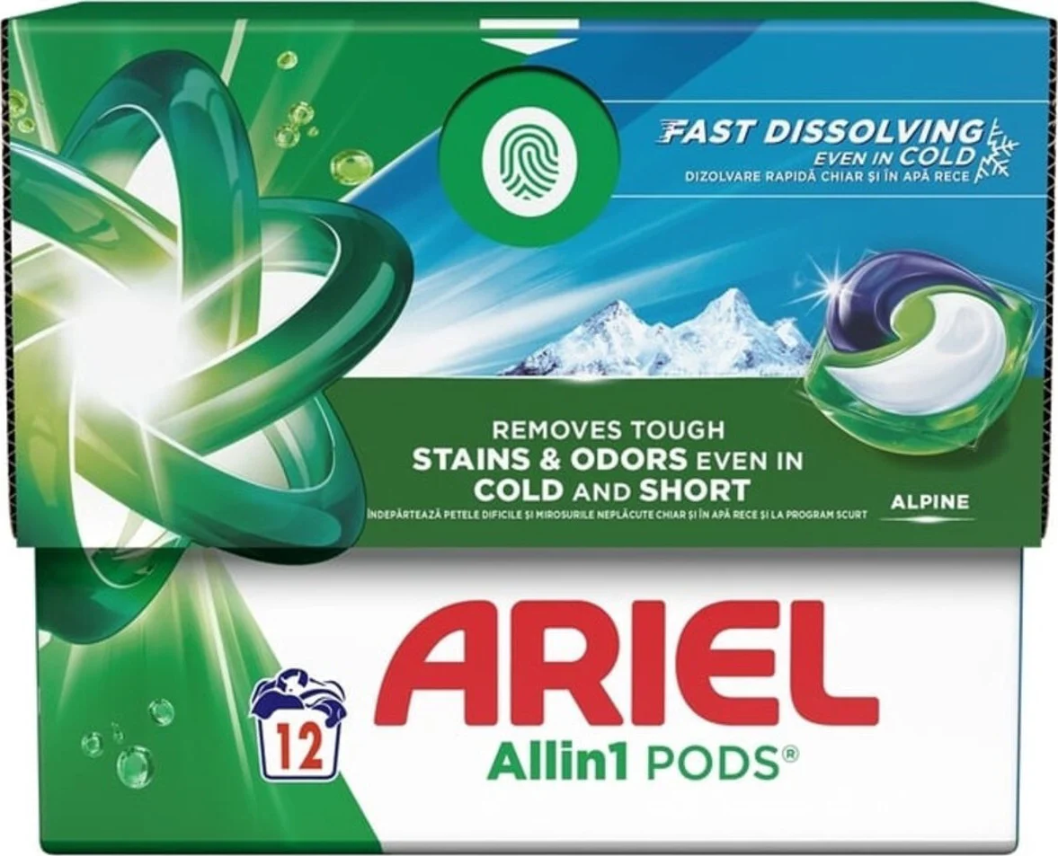 Ariel Wasmiddel Allin1 Pods Alpine 12 stuks