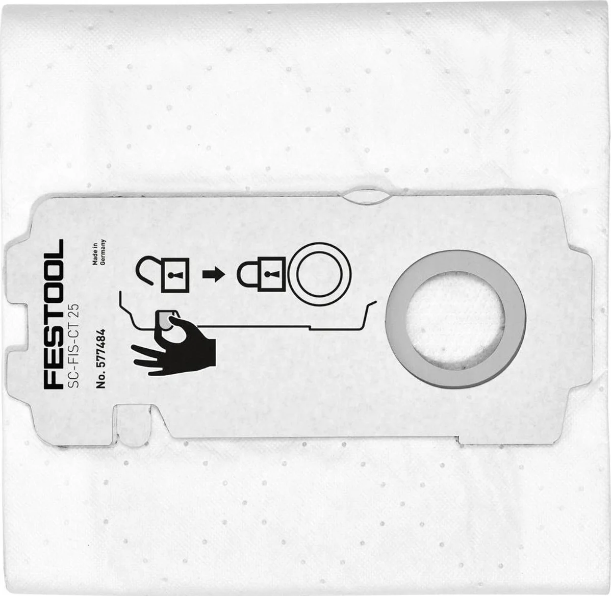 Festool SC-FIS-CT 25/5 SELFCLEAN Filterzak voor CT 25 VE=5 - 577484