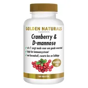Golden Naturals Cranberry & D-mannose Vegan 300 tabletten