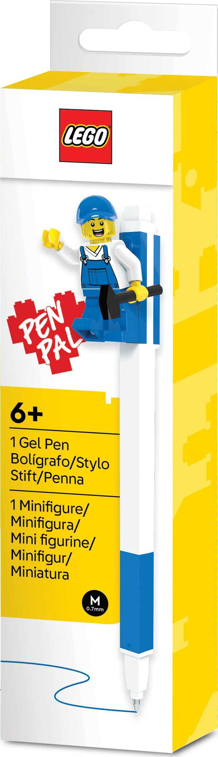 LEGO Penvriend gelpen met minifiguur - blauw