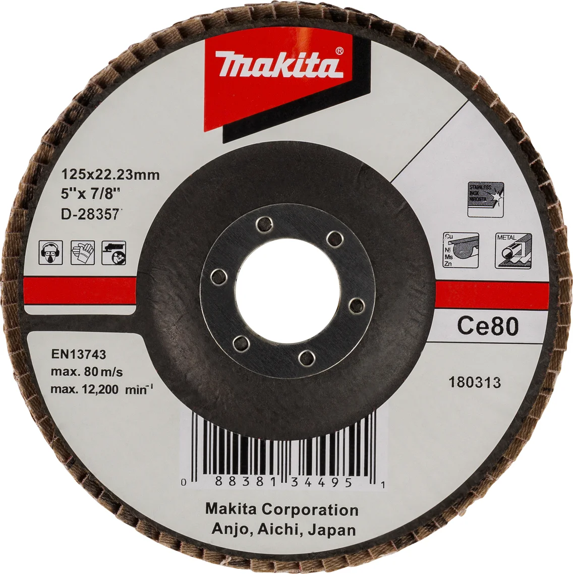 Makita D-28357 Lamellenschuurschijf Ce80 | 125mm