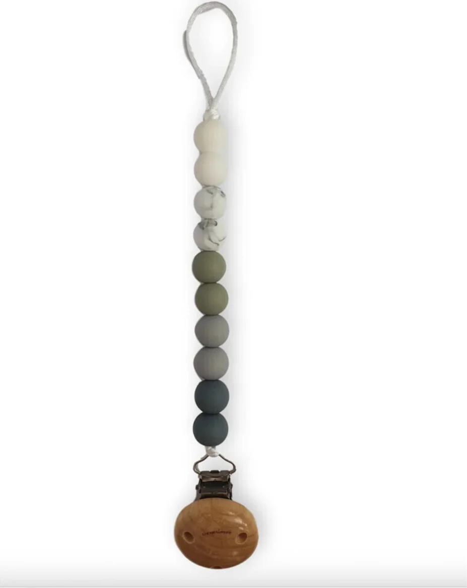Chewies&more Silicone Speenkoord Ombre Sage