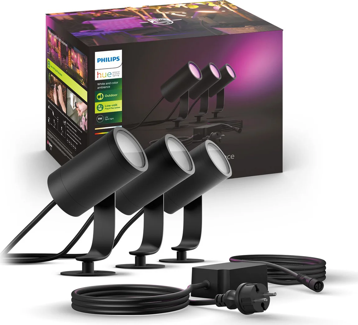 Philips Hue Lily Starter Pack White and Color prikspot 3-Pack