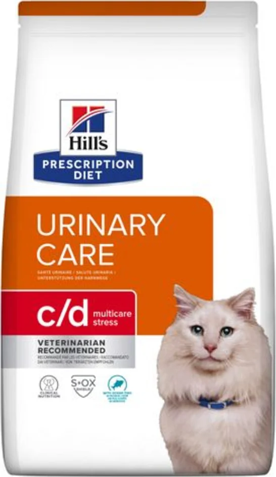 Hill's Prescription Diet c/d Multicare Stress Urinary Care Kattenvoer Droog Zeevis 8 kg
