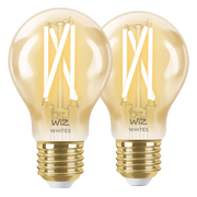 WiZ Smart Filament lamp Standaard Goud 2-pack - Warm tot Koelwit Licht - E27