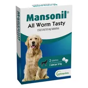 Mansonil All Worm Dog Tasty Bone 2 tabletten