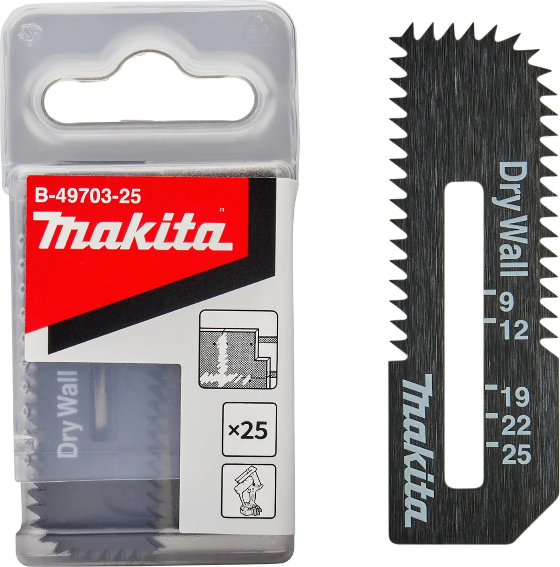 Makita B-49703-25 Gipsplaat zaagblad voor gipszaag VE=25